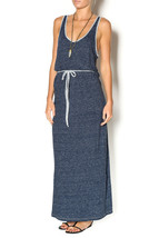 $198 Soft Joie Dark Indigo Emilia Maxi Belted Dress Cotton S Free Shipping - £125.56 GBP