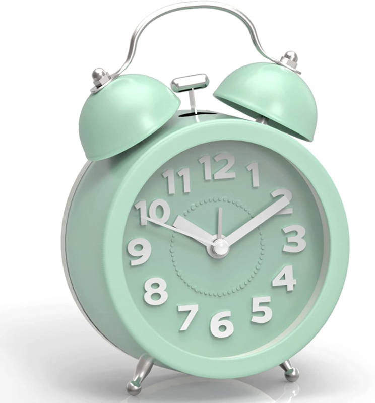 PILIFE Loud Alarm Clock for Heavy Sleepers Bedrooms, Analog Alarm Clock, Small A - $15.13