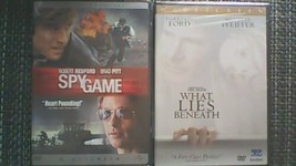 Lot of 2 Brand New DVD&#39;s (Spy Game, What Lies Beneath) - £7.64 GBP