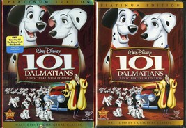 101 Dalmations Disney Animated Classic Dvd 2 Disc With Embossed Slipcover New - £7.95 GBP
