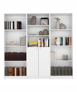 Oasis 3 Piece Living Room Set with 3 Bookcases, White - €489,09 EUR