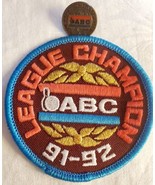 ABC League Champion Patch &amp; Cap Hat Lapel Jacket Pin 91-92 - £10.37 GBP