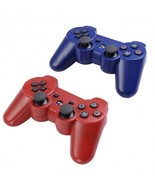 Lot 2 Wireless Controller for Sony PS3 Red/Blue PlayStation 3 - £46.30 GBP