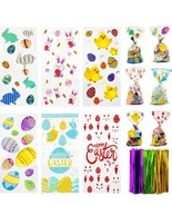 150 pcs Easter Cello Bags, Easter Cellophane Treat Bags with Ties for Candy - £9.02 GBP