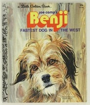 Vintage HB Little Golden Book JOE CAMP BENJI Fastest Dog In The West Illustrated - £11.73 GBP