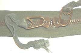US Military pilot&#39;s cotton duck kitbag replacement zipper 29 X 1-3/4 inc... - $20.00