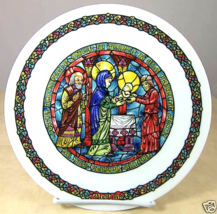 Limoges Noel Vitrail Christmas Plate La Purificaton i#4 1978, #AT 718 Restieau - £19.43 GBP