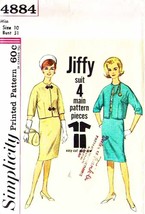 Vintage 1960&#39;s JIFFY SUIT Pattern 4884-s Size 10 - £9.50 GBP