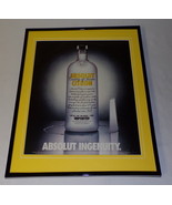 2003 Absolut Citron Vodka Framed ORIGINAL 11x14 Advertising Display - £27.25 GBP
