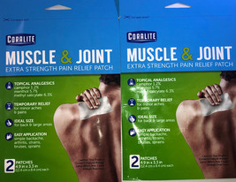 2 Pk Coralite Muscle &amp; Joint Extra Strength Pain Relief Patch(2 Patches ... - $7.80