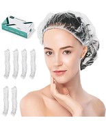 Disposable Shower Caps - 100Pcs Shower Cap Waterproof Plastic Shower Cap... - £11.94 GBP