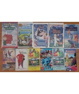 Lot Of 17 VHS Movies Kids Disney Cartoons Blues Clues Charlie Brown Clas... - £11.73 GBP