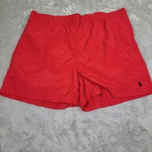 Polo Ralph Lauren Mesh Lined Swim Trunks Board Shorts Size Large Red Poc... - £14.95 GBP