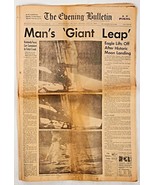 *The Evening Bulletin July 25th 1969 Newspaper Man&#39;s Giant Leap - $517.87 MXN