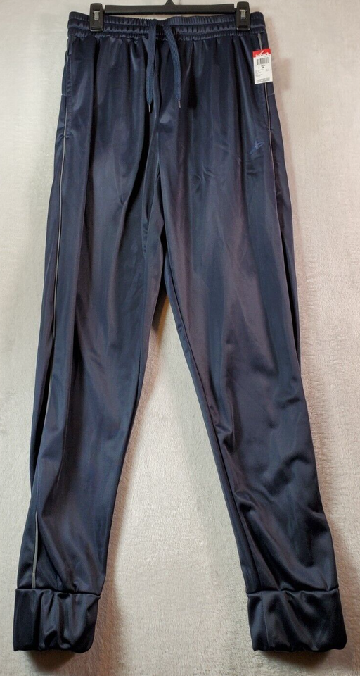 Jogger Pants Mens Medium Navy Pockets Dark Wash Elastic Waist Drawstring... - $9.29