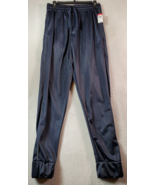 Jogger Pants Mens Medium Navy Pockets Dark Wash Elastic Waist Drawstring... - £7.41 GBP