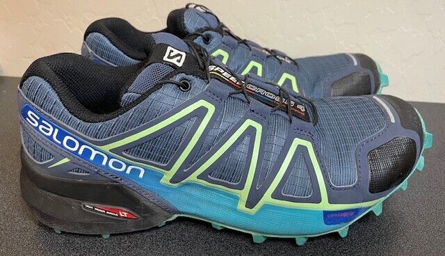 Primary image for Women's SALOMON Speed Cross 4 Trail Running Shoes Size 6 Ortholite Goretex Blue