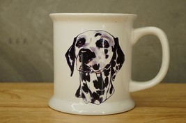 Vintage Flared Base White Ceramic Coffee Cup DALMATIAN Portrait Dog Bree... - £16.85 GBP