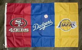 Los Angeles Dodgers Lakers San Francisco 49ers Flag 3x5 ft Sport - $15.99