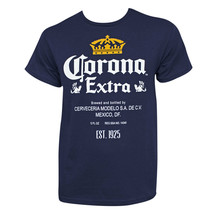 Corona Extra Bottle Label Navy T-Shirt Blue - £21.64 GBP+