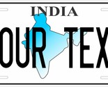 India Map Flag License Plate Custom Auto Bike Motorcycle Tag - $10.59+