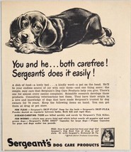1949 Print Ad Sergeant&#39;s Dog Care Products Flea,Tick &amp; Worming Richmond,VA - £10.35 GBP