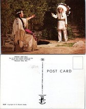 USA Wisconsin Dells Stand Rock Native American Ceremonial Love Call Postcard - £7.51 GBP