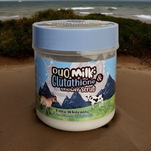 Duo Milk &amp; Glutathione extra whitening shower  scrub with glutathione &amp; ... - $32.99
