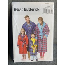Butterick Misses Adult Child Robe Sewing Pattern Sz Child 3-8 Adult S-XL... - $14.84