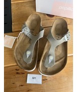 Birkenstock Papillon Gizeh | Dove Gray | EU 38 | US L7 / M5 | Regular Fit - $107.91
