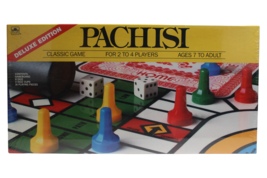 1989 Pachisi Parcheesi Golden Deluxe Edition Board Game 4869 - New &amp; Sealed - $27.69