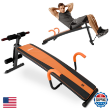 SQUATZ 5-Level Decline Sit Up Bench for Abs &amp; Core - Reverse Crunch Handle - $163.12