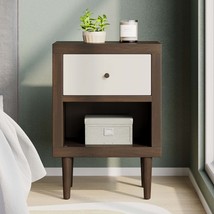 Modern 1-Drawer Nightstand Brown - $156.99