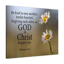 Express Your Love Gifts Bible Verse Canvas Be Kind to One Another Ephesians 4:32 - £63.45 GBP