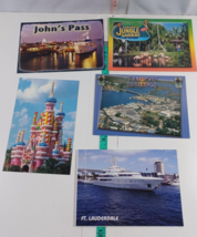 post cards lot of 5, florida and disney (309) - $5.94