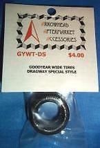 Scale Detail Accessories / Resin Tires - Goodyear Wide Tires - Dragway S... - $4.00