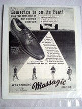 1942 Ad Weyenberg Shoe Mfg. Co. Milwaukee, Wisconsin Massagic Shoes - £6.38 GBP