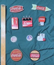 Coca-Cola Refrigerator Magnets, Vintage Collection of Coke Magnets, Lot of 10 - £15.69 GBP