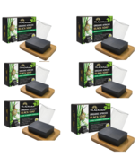 Natural African Black Soap w/Bamboo Charcoal-snail moisturizing body Soa... - €25,75 EUR