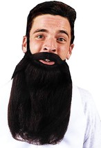 Morris Costumes Mustache Beard Grey 14In Accessory - £29.86 GBP