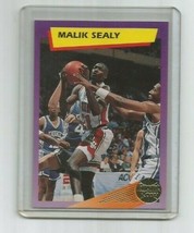 Malik Sealy 1992 Front Row Gold Emblem Career Highlights Card #82 - £3.11 GBP