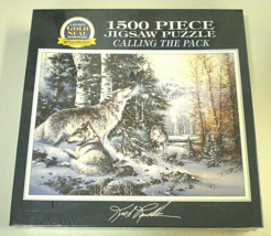 1995 Kirk Randle 1500 Pcs. Gold Seal &quot;Calling The Pack&quot; Vtg Jigsaw Puzzle Sealed - £23.08 GBP