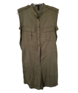 BCBG Maxazria Women&#39;s Dark Olive Romper w/ Pockets Sleeveless Size 0 Dar... - $33.93 CAD