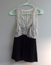 Adore Me Women&#39;s Pajama Top Razor Back Soft Sleepwear 07747 Black White 4X - $9.49