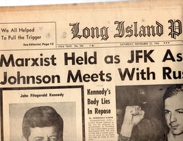 Long Island Press Newspaper Saturday, November 23, 1963 - $6.00