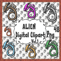 ALIEN Digital Clipart Vol.1 - $1.25