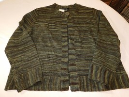 Lane Bryant Women&#39;s Ladies Long Sleeve Cardigan Sweater 18/20W Black Green NWT - £22.26 GBP