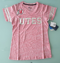 Giii For Her Ncaa Utah Utes Women's Off Tackle Tee Medium Red Sz M - $11.88
