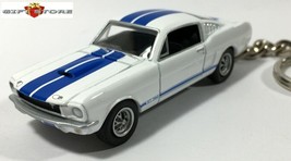 Rare Key Chain 1965/1966 White Blue Shelby Mustang GT350 Ford Gt 350 Ltd Edition - £38.54 GBP