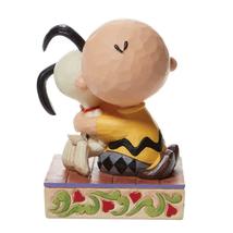 Jim Shore Charlie Brown Figurine with Snoopy Beagle Hug Peanuts #6007936 image 4